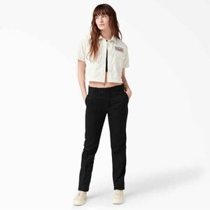 Dickies Women's 776F FLEX Slim Fit Pants in Black